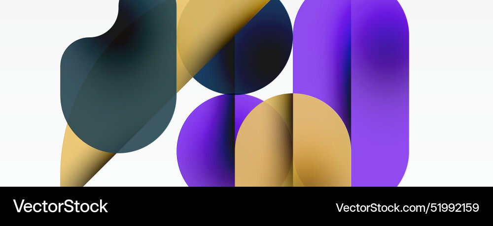 Minimal round shapes geometric abstract background Minimal round shapes geometric abstract background Vector Image