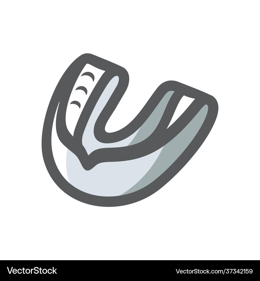 Mouth guard boxer icon cartoon Mouth guard boxer icon cartoon vector image