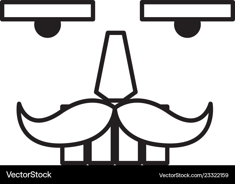 Nutcracker Face Illustration vector image