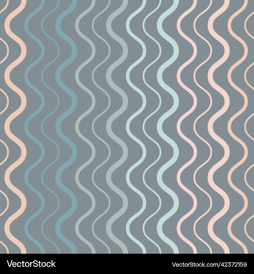 Retro Geometric Wave Pattern vector image