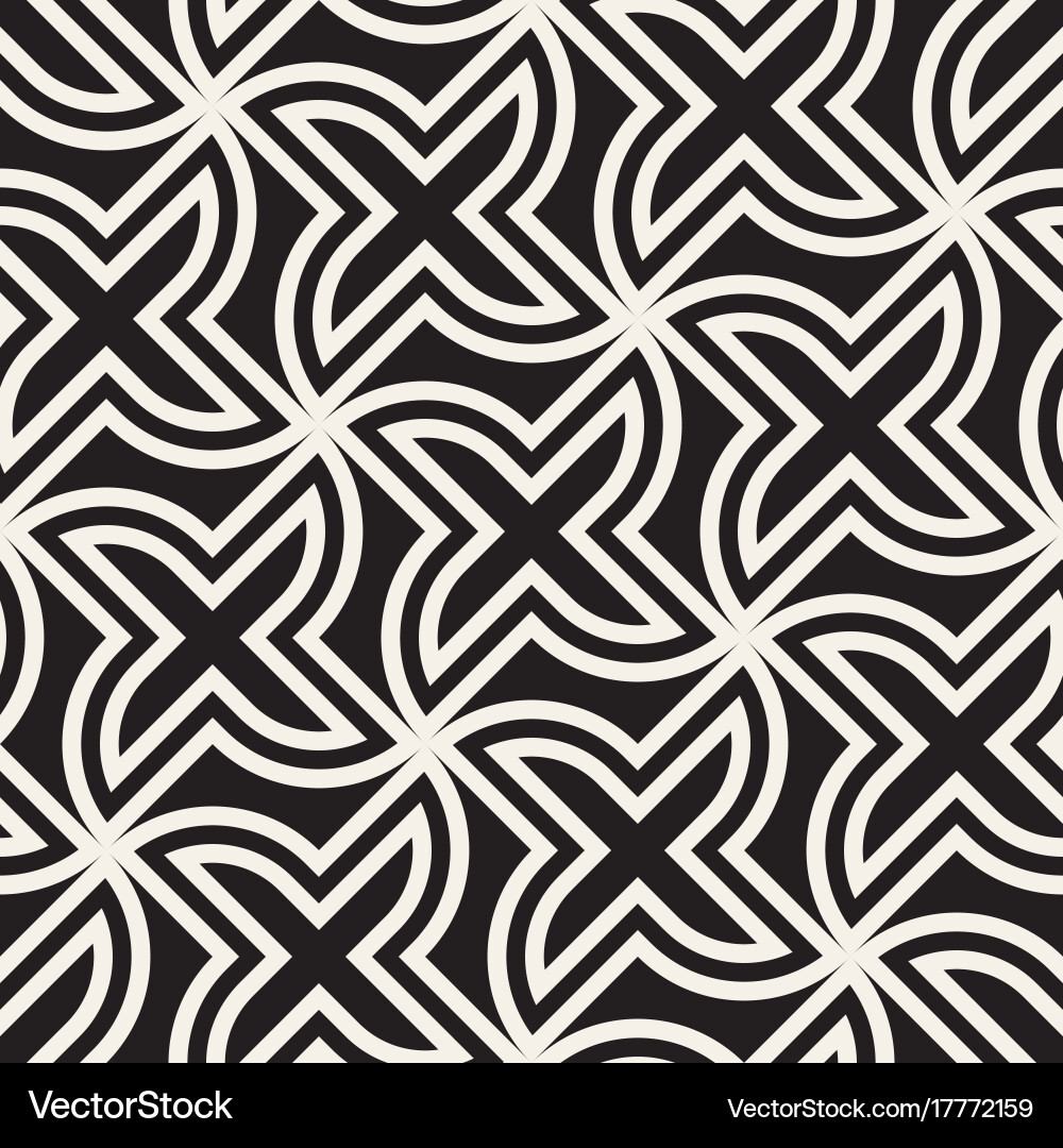 Seamless cross tiling pattern modern vector image