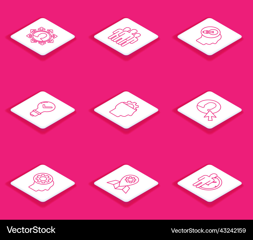 Set line project team base users group human Set line project team base users group human Vector Image
