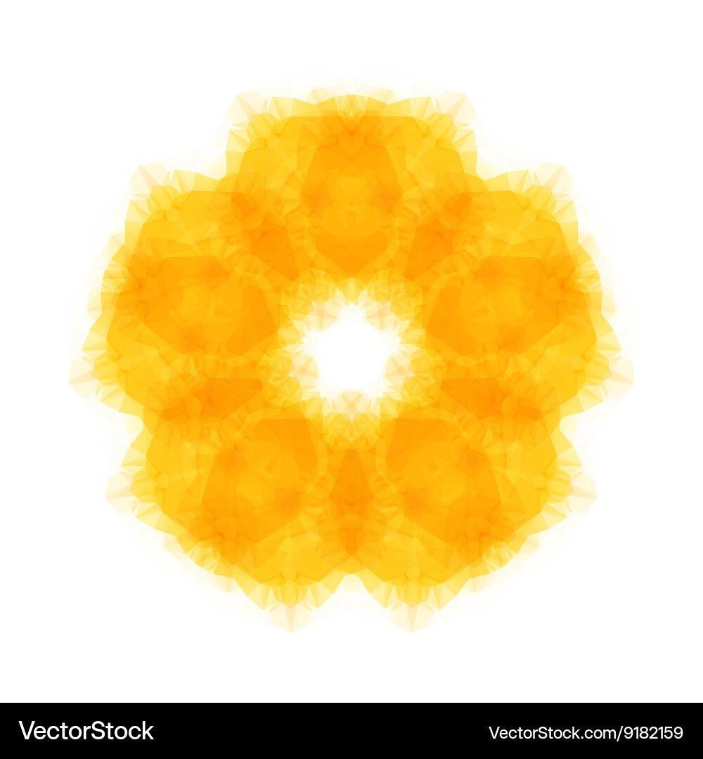 Triangle pattern background kaleidoscope vector image