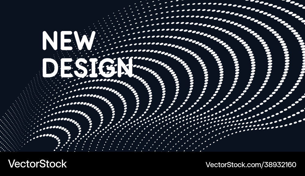 Abstract background with dynamic waves vector image