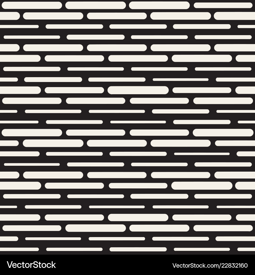 Black and white irregular rounded dashed lines Black and white irregular rounded dashed lines vector image