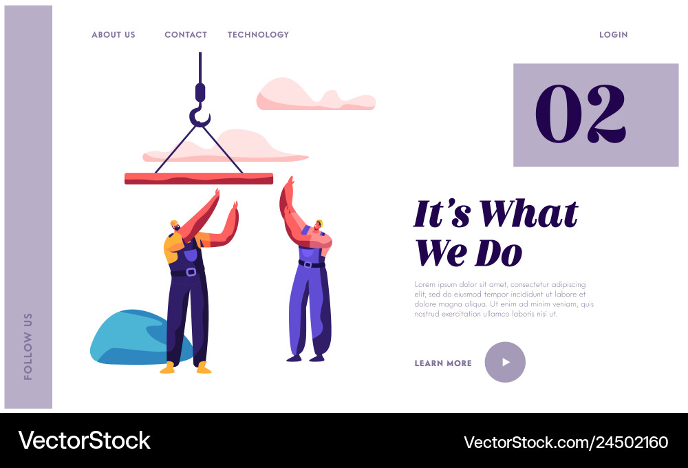 Builder man building architecture construction Vector Image