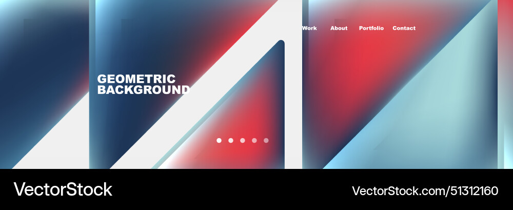 Gradient triangles composition with bright fluid Gradient triangles composition with bright fluid vector image
