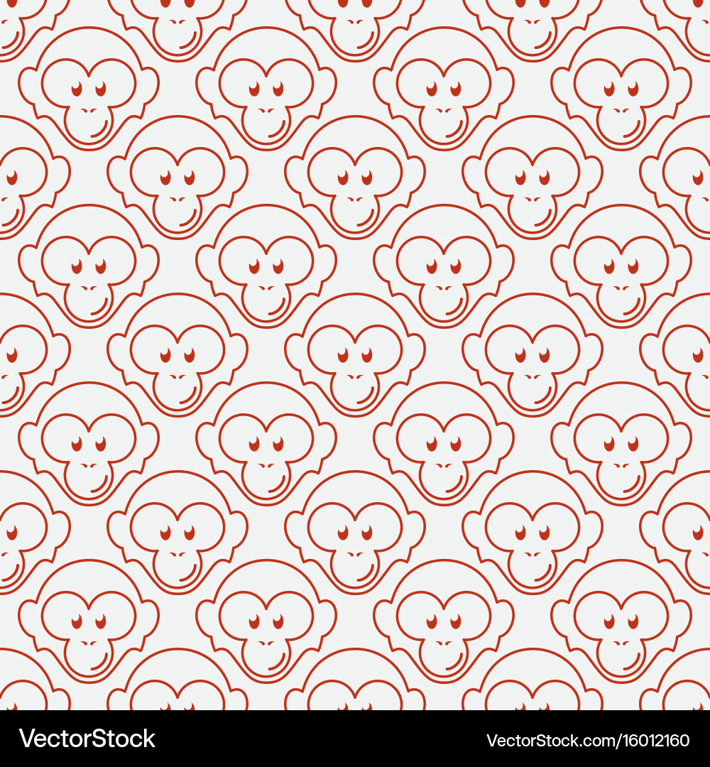 Monkey seamless pattern Vector Image