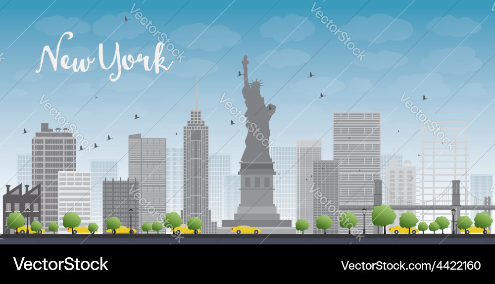 New York City Skyline Vector Image