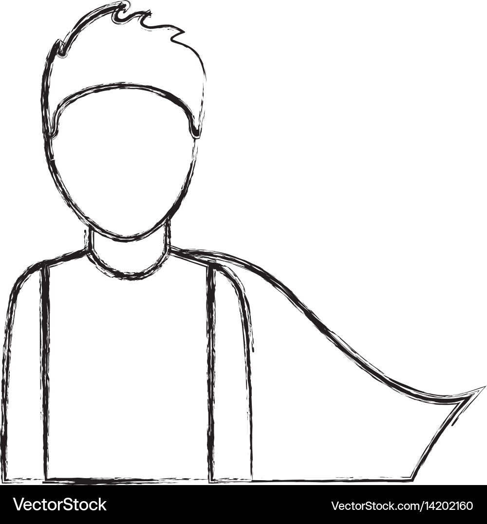 Super hero with layer Vector Image