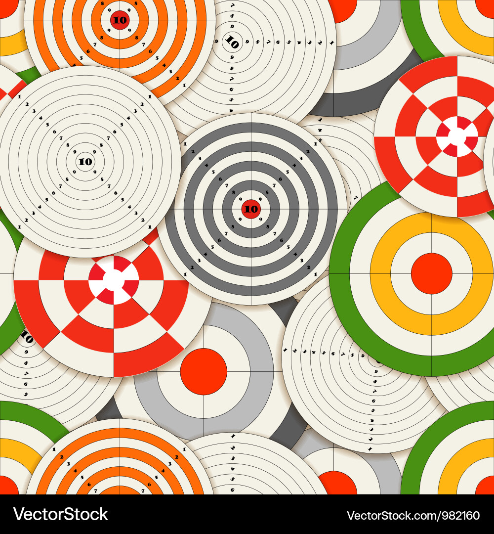 Target Seamless Pattern Vector Image