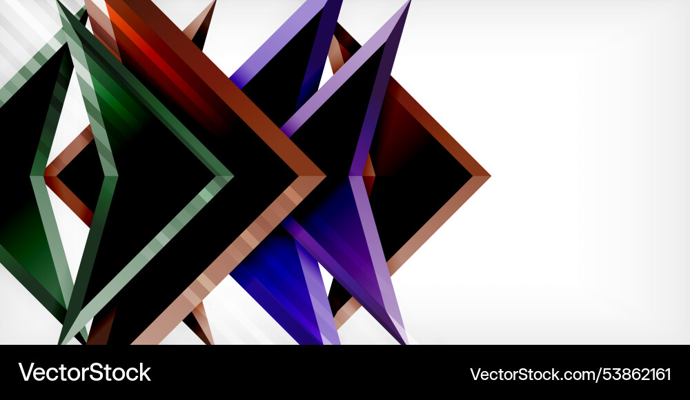 Arrows with 3d effect abstract background Vector Image