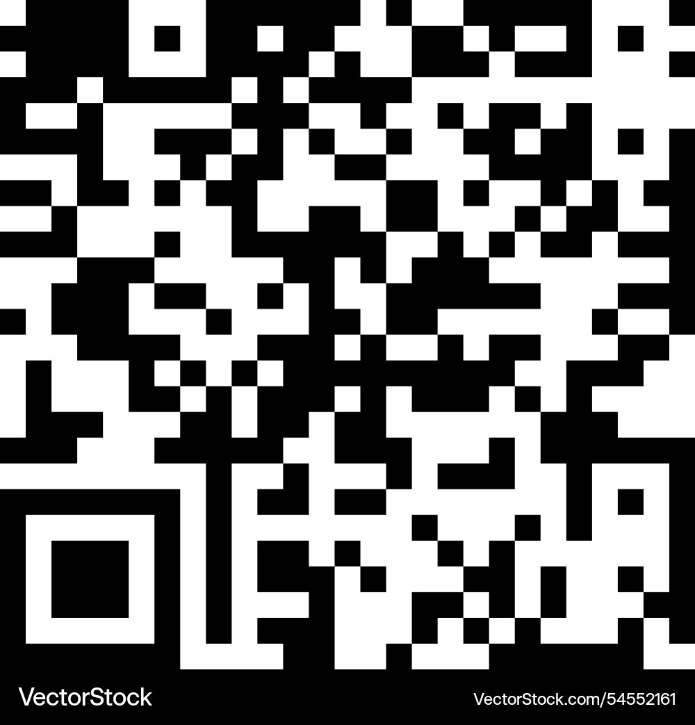 Black and white qr code representing digital data Black and white qr code representing digital data vector image