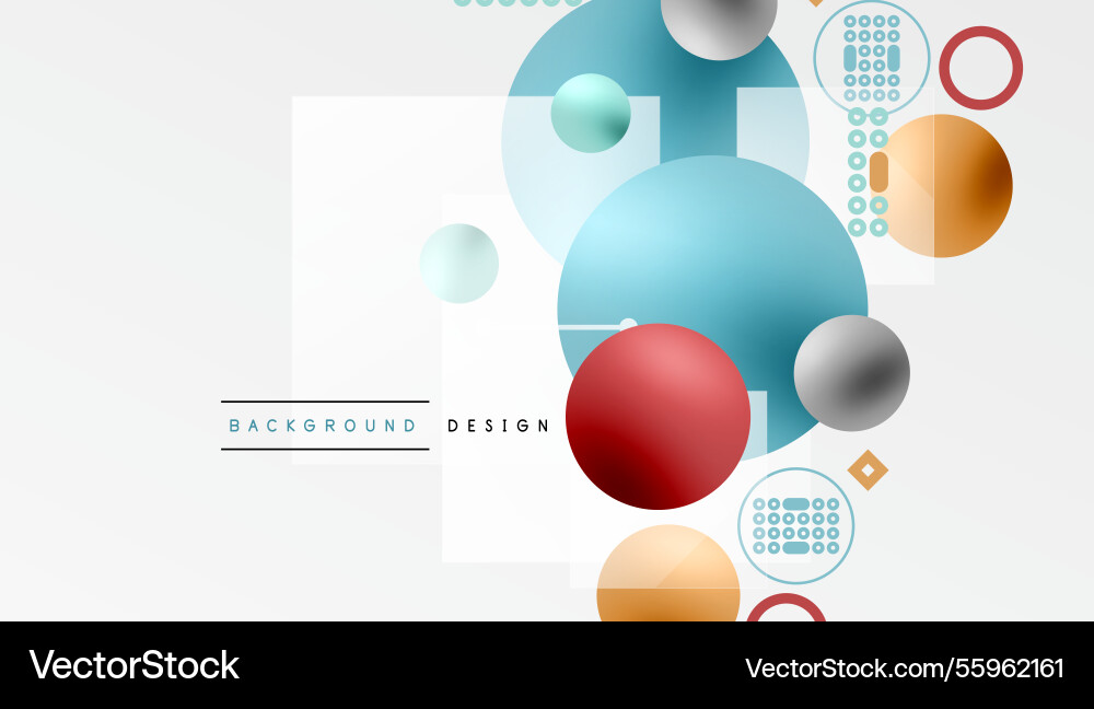 Circles and elements geometric abstract background Circles and elements geometric abstract background vector image