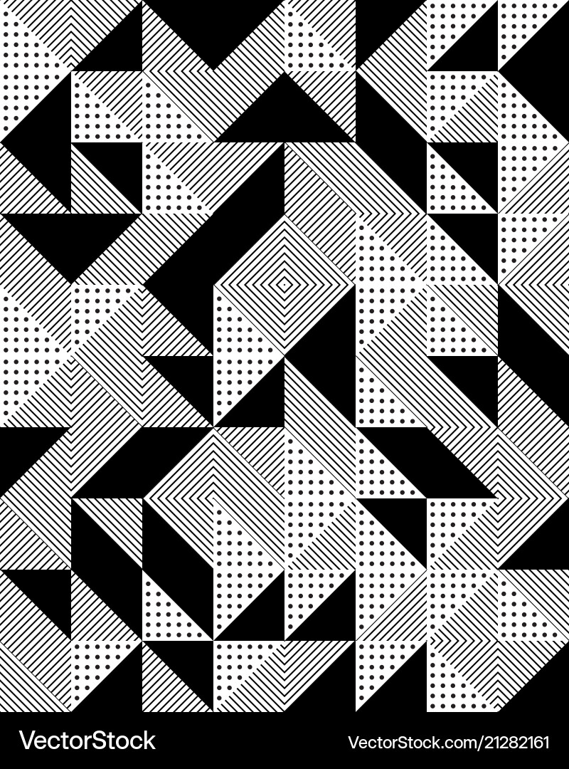 Geometric Triangular Pattern Vector Image