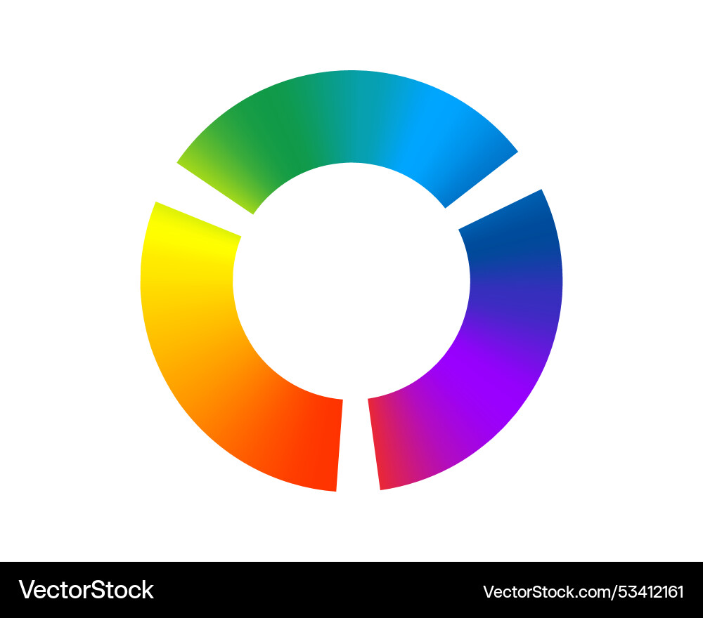 Loading bar status icon loaded rainbow icons Vector Image