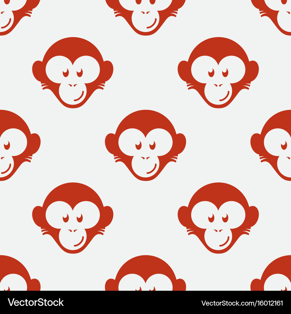 Monkey seamless pattern Vector Image