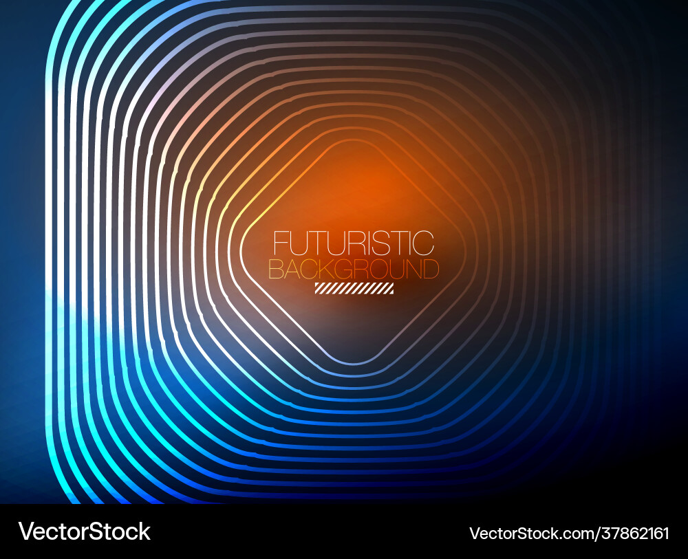 Neon color square shape lines abstract background Neon color square shape lines abstract background Vector Image