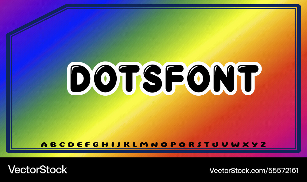Text effects with editable colors and abstract Vector Image