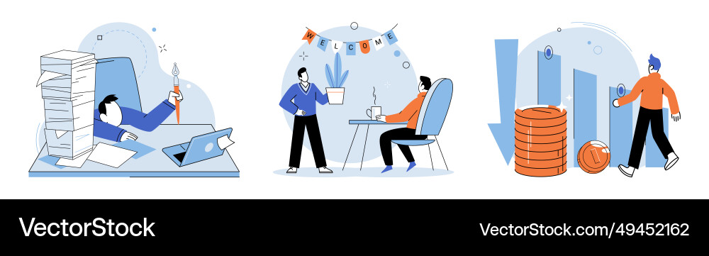 Business chaos the metaphor serves Business chaos the metaphor serves vector image