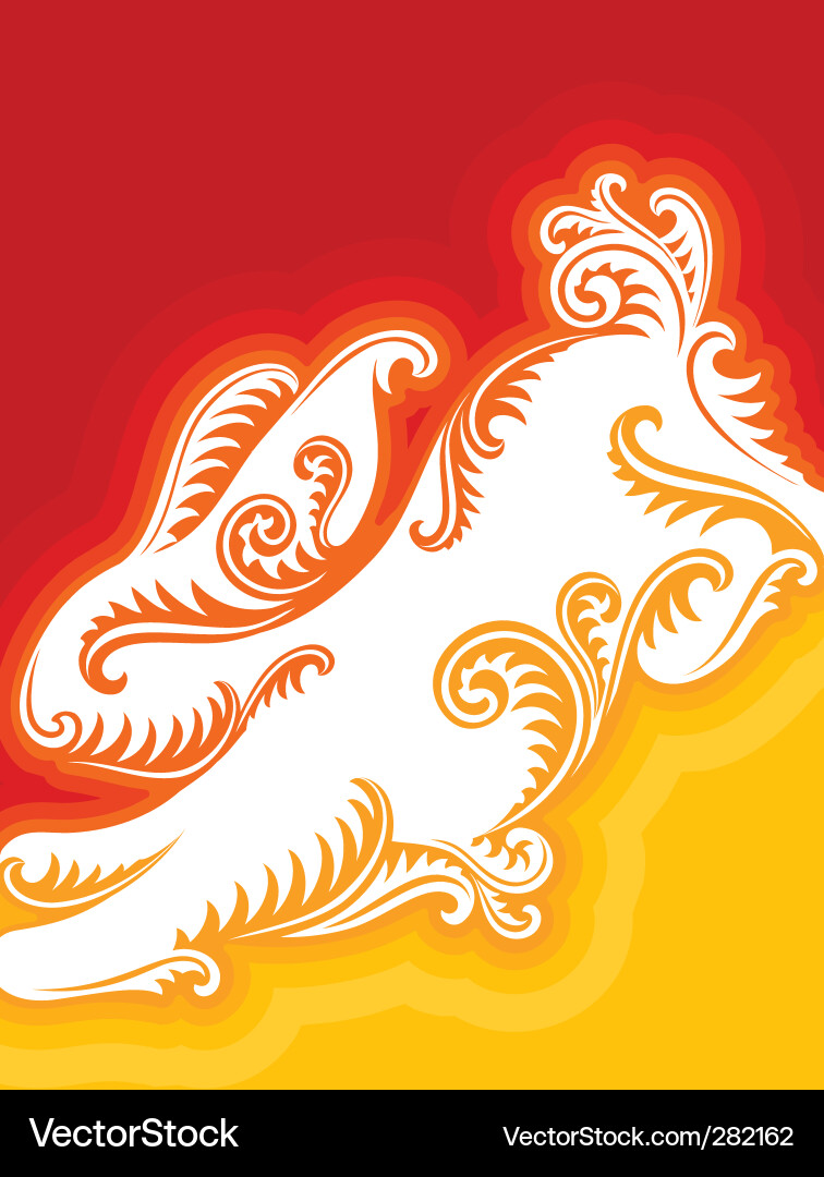 Chinese New Year Rabbit Greeting Card vector image