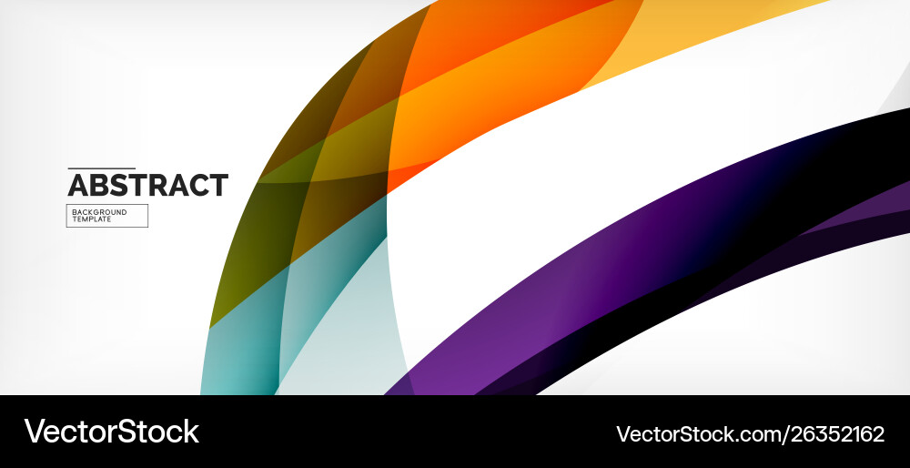Colorful wave lines abstract background color vector image