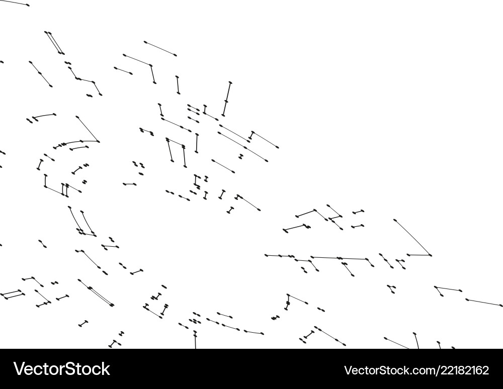 Connecting lines and dots on white background Connecting lines and dots on white background vector image