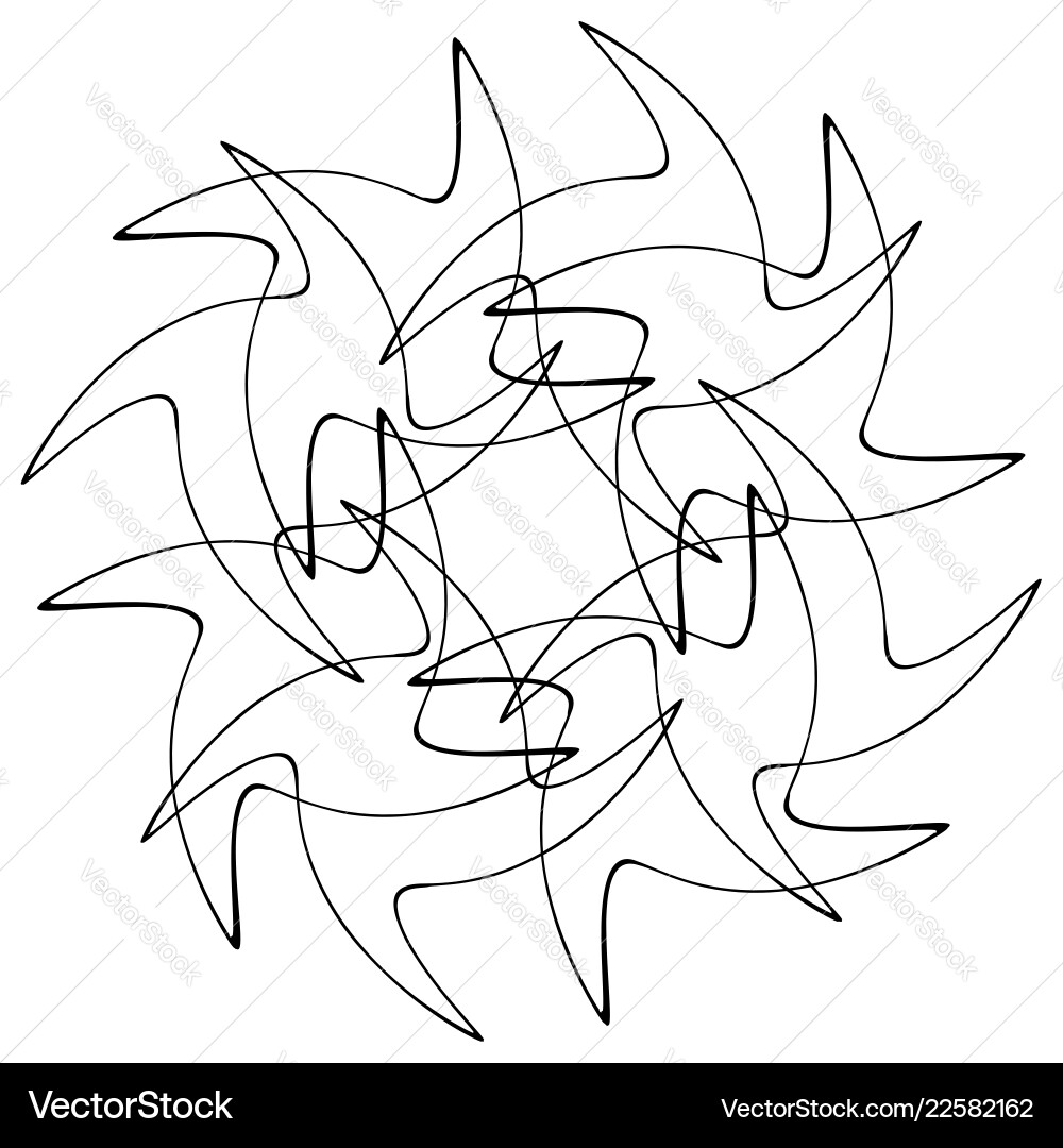Different linear geometric objects random Different linear geometric objects random vector image
