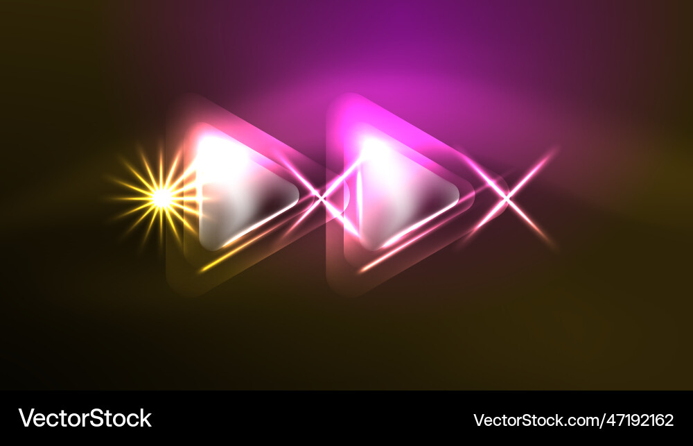 Digital neon abstract background triangles Digital neon abstract background triangles vector image