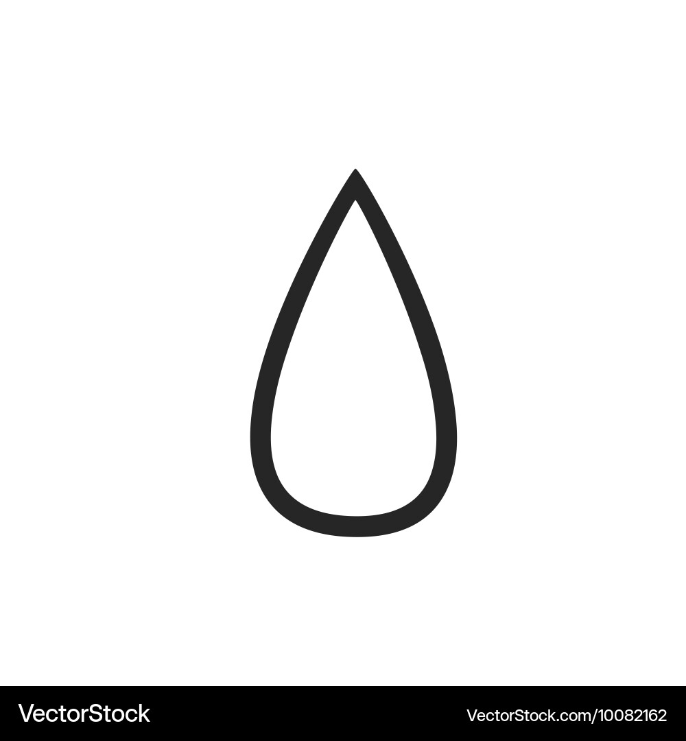 Drop icon weather forecast item Vector Image