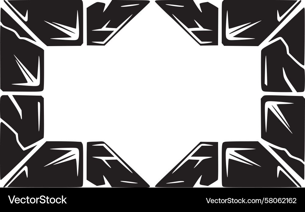 Elegant Angular Frame vector image
