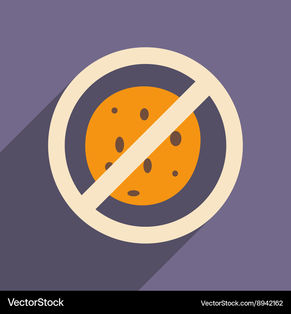 Flat with shadow icon and mobile application germs vector image