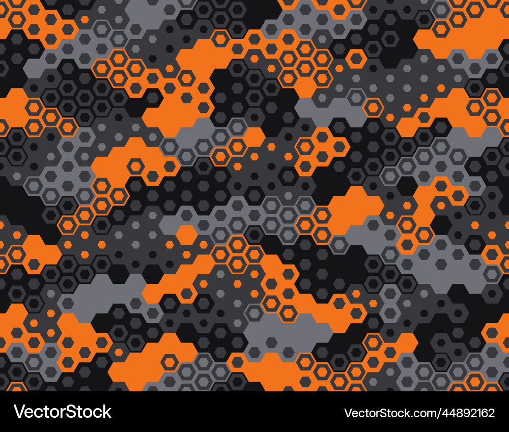 Hexagonal Camo Pattern vector image
