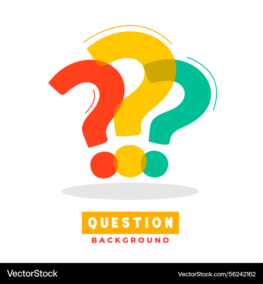Modern faq query sign background for social help vector image