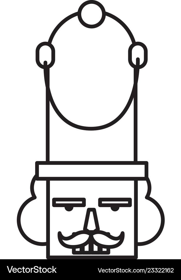 Nutcracker toy design Vector Image
