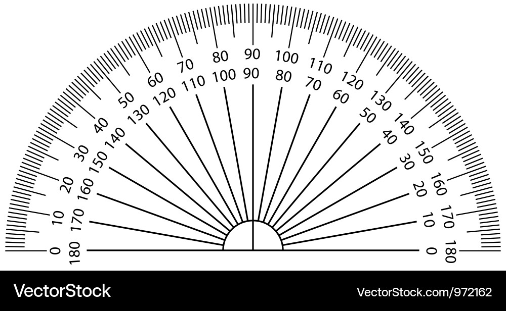 Protractor Royalty Free Vector Image - VectorStock