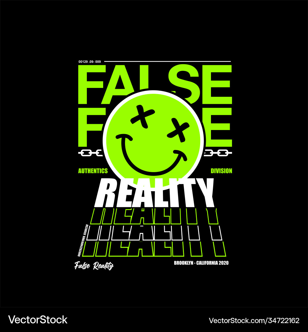 Retro Streetwear Text Tee Vector Image