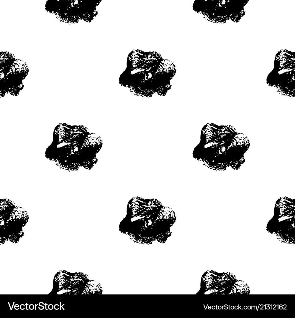 Seamless pattern with brush dots and spots Seamless pattern with brush dots and spots vector image
