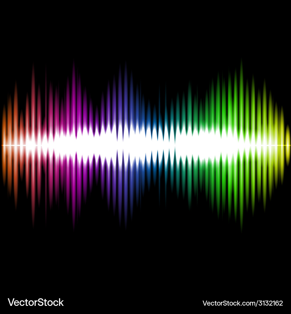 Sound Wave Abstract Background vector image