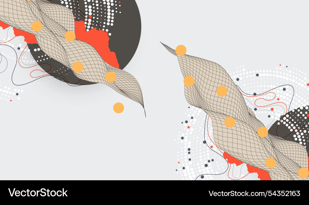 Abstract art background modern science Vector Image