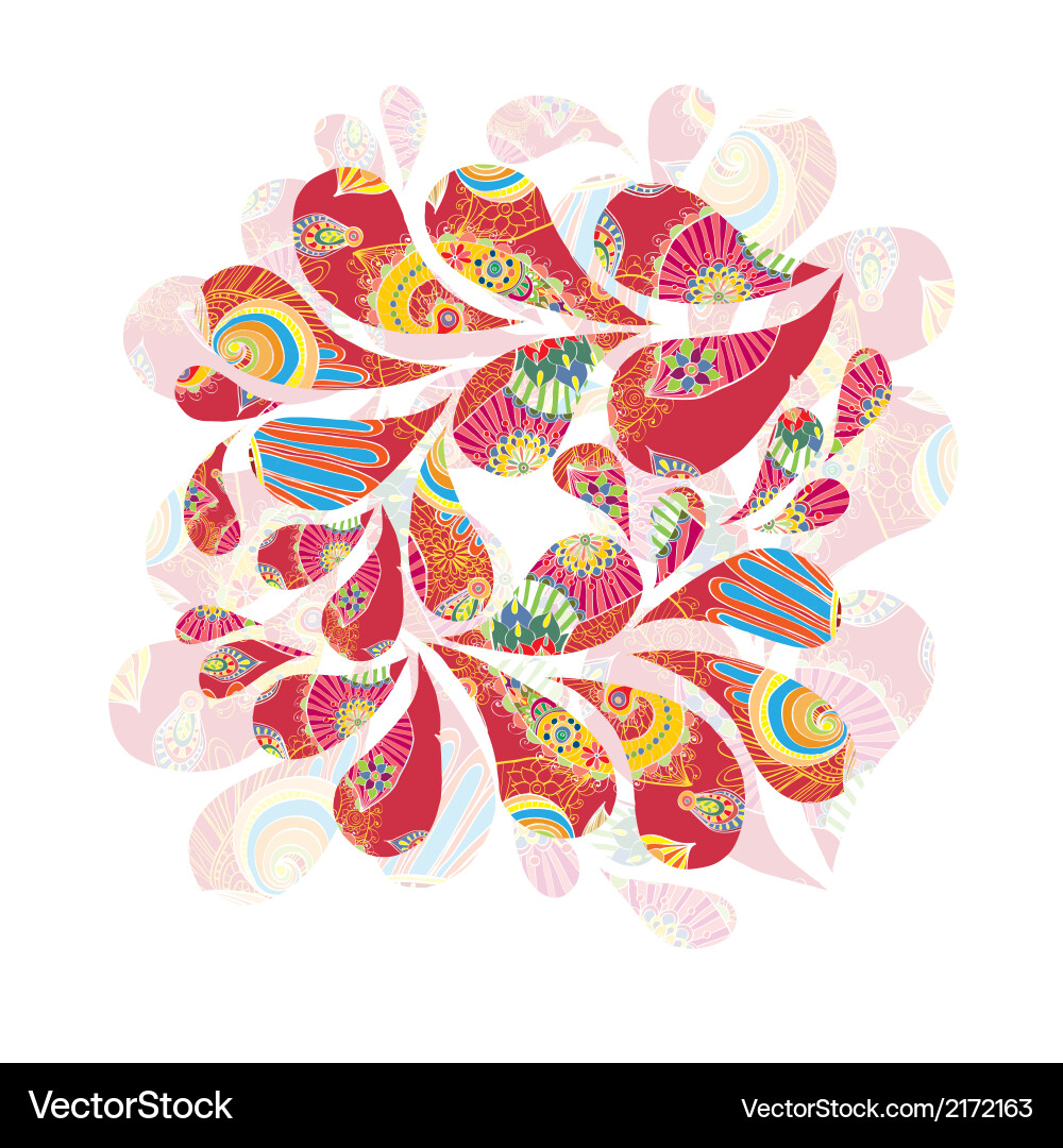 Abstract colorful background with drops vector image