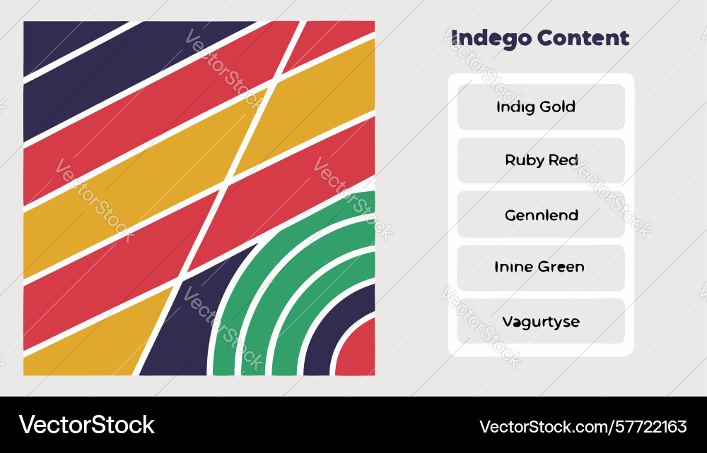 Abstract geometric pattern with color blocks vector image