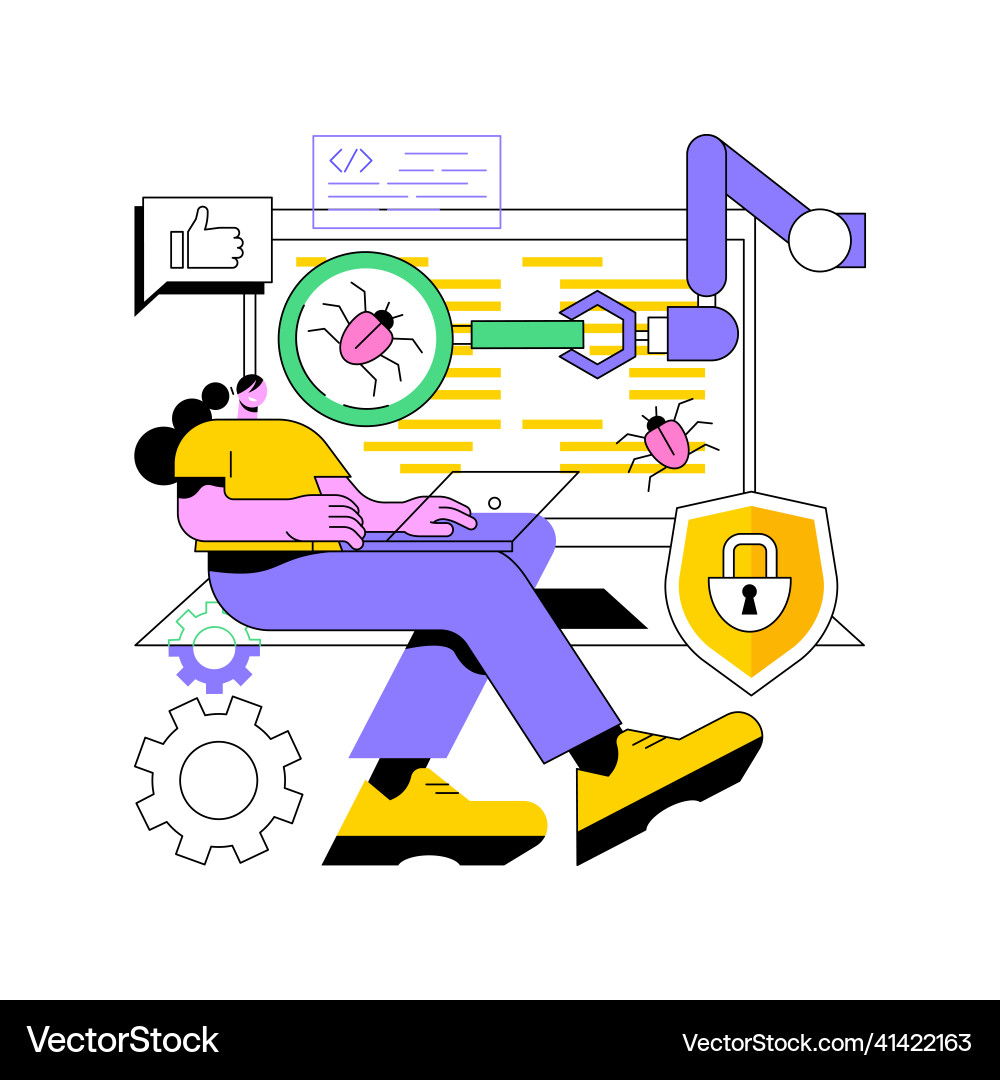 Automated testing abstract concept Automated testing abstract concept vector image