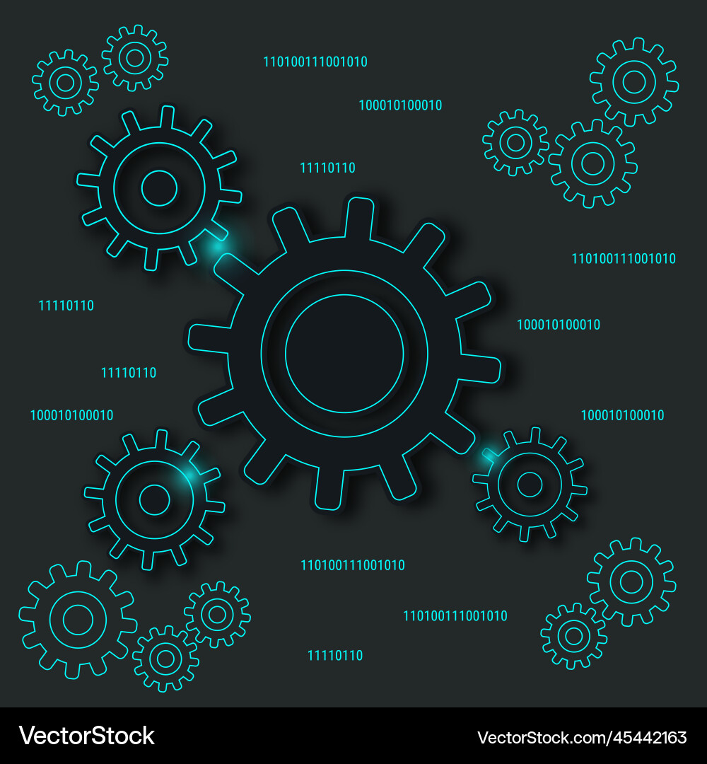 Data computing information processing concept Data computing information processing concept Vector Image