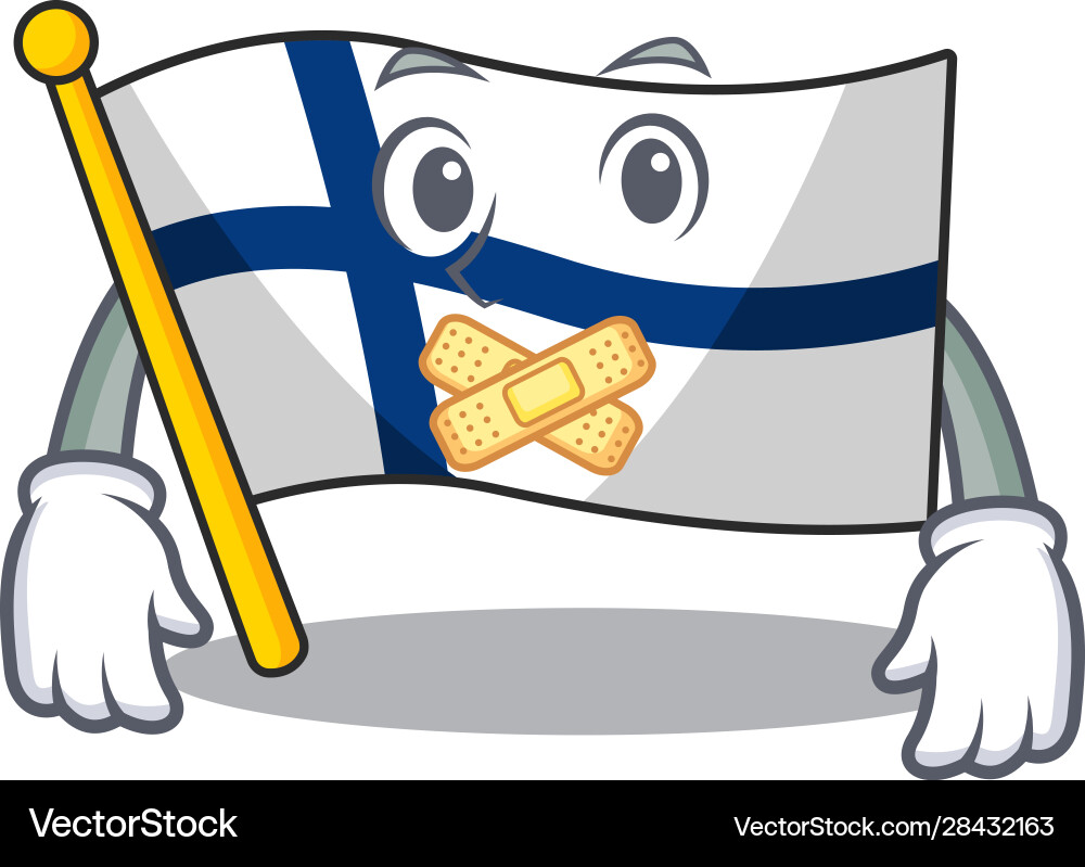 Flag finland mascot cartoon character style making – Royalty-Free Vector |  VectorStock, image size:1000x799