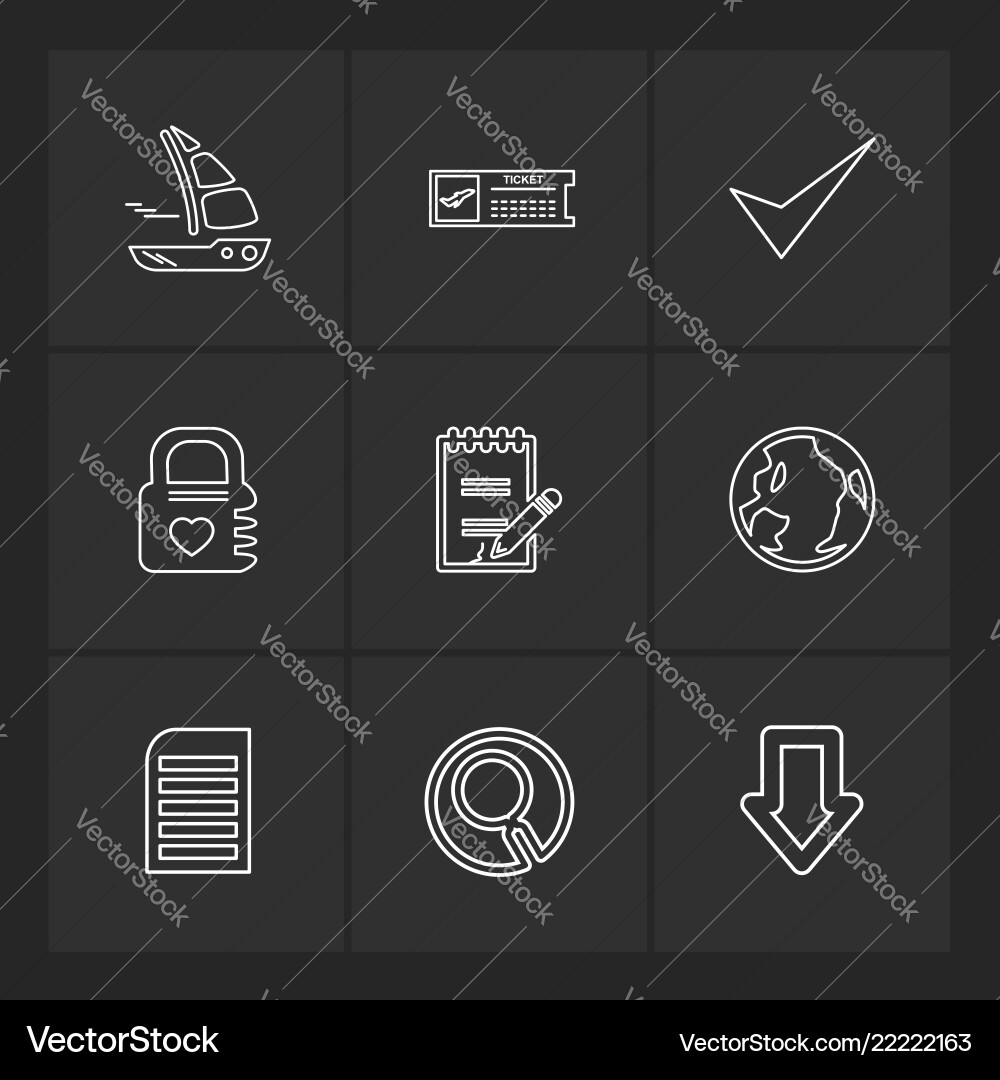Folder files directory search code eps icons vector image