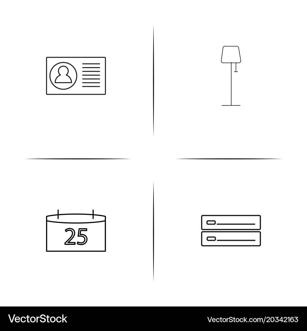 Internet technologies simple linear icon vector image