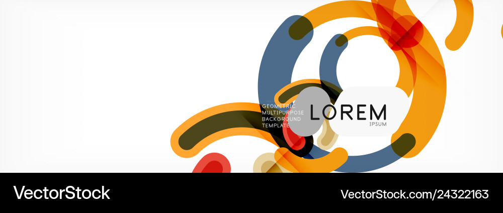 Linear design circle background Linear design circle background Vector Image