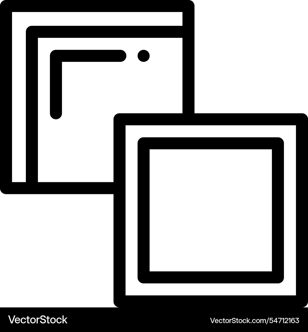 Merge icon thin linear style design isolated Merge icon thin linear style design isolated vector image