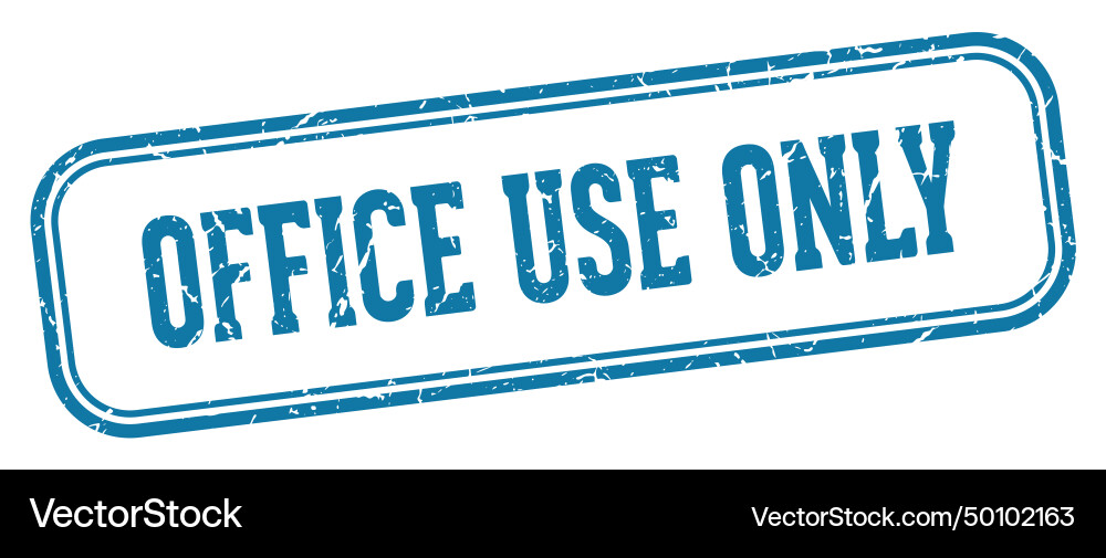 Office use only stamp rectangular Vector Image